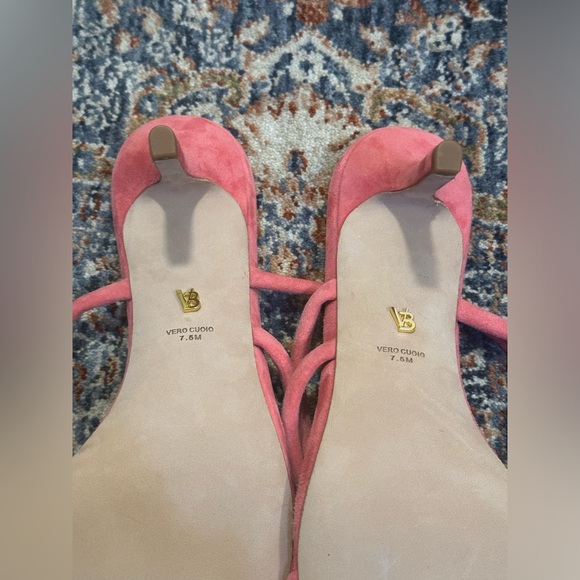 Veronica Beard Mariel Women’s Ankle Strap Sandal in Size 7.5 in Coral - Picture 11 of 11